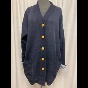 Escada Sport blue cardigan sweater